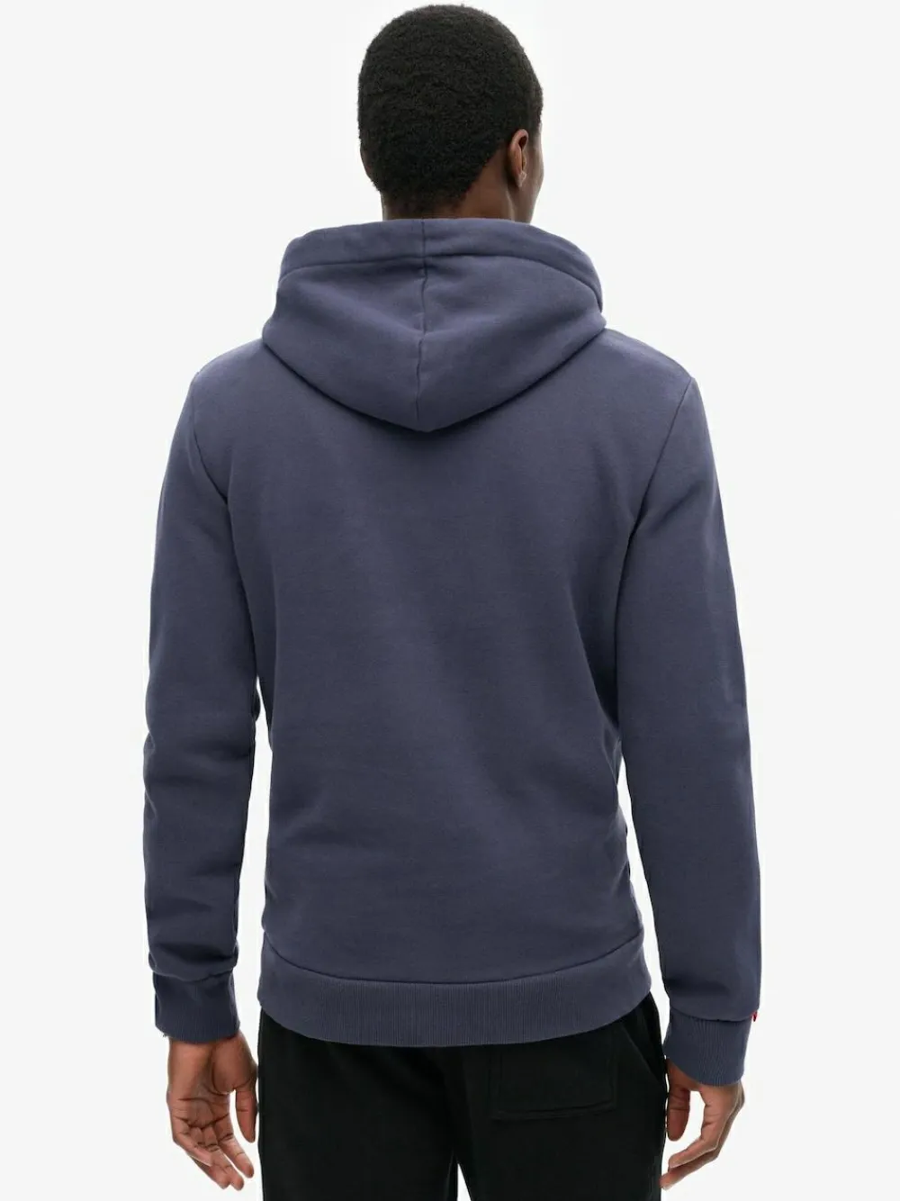 Clearance Superdry Vintage Logo Heritage Relaxed Hoodie Navy Blue