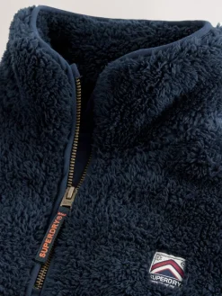 Superdry Navy Quarter Zip Fleece^ Cosy Club
