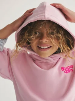 Outlet Superdry Essentials Hoodie Pink