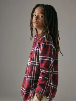 Hot Superdry Check Shirt Red