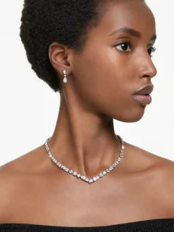 Swarovski Silver Mesmera Mixed Cuts Rhodium Plated Jewellery Set^Women Jewellery