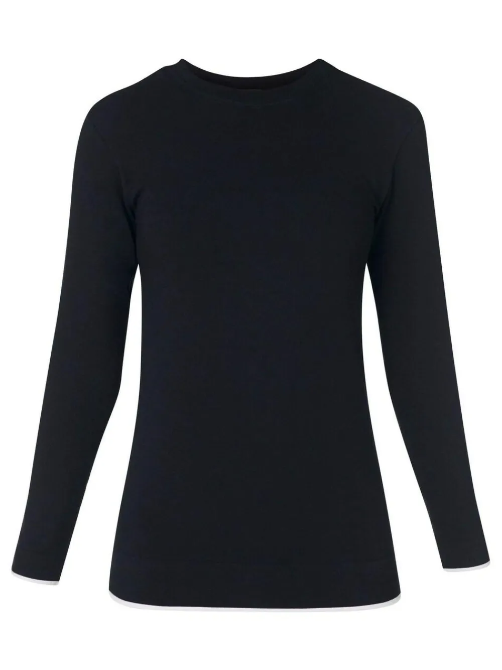 Sweaty Betty Black Modal Crew Neck Base Layer Top^Women Thermals