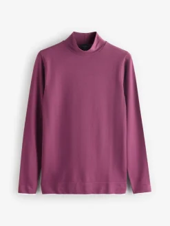 Sweaty Betty Purple Modal High Neck Base Layer Top^Women Thermals