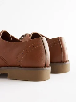 Next Tan Brown Brogue Shoes^BOY Occasionwear