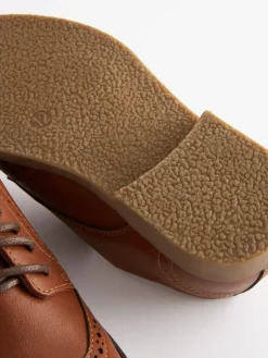 Next Tan Brown Brogue Shoes^BOY Occasionwear