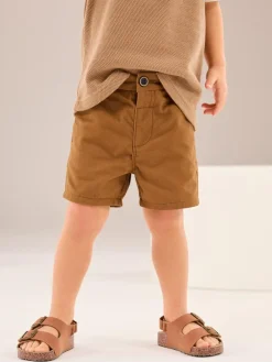 Discount Next Tan Brown Chino Shorts (3mths-7yrs)