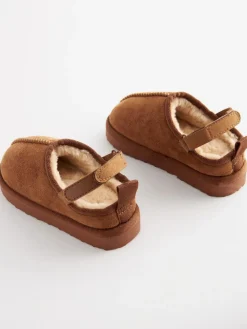 Sale Next Tan Brown Cosy Slipper Mules