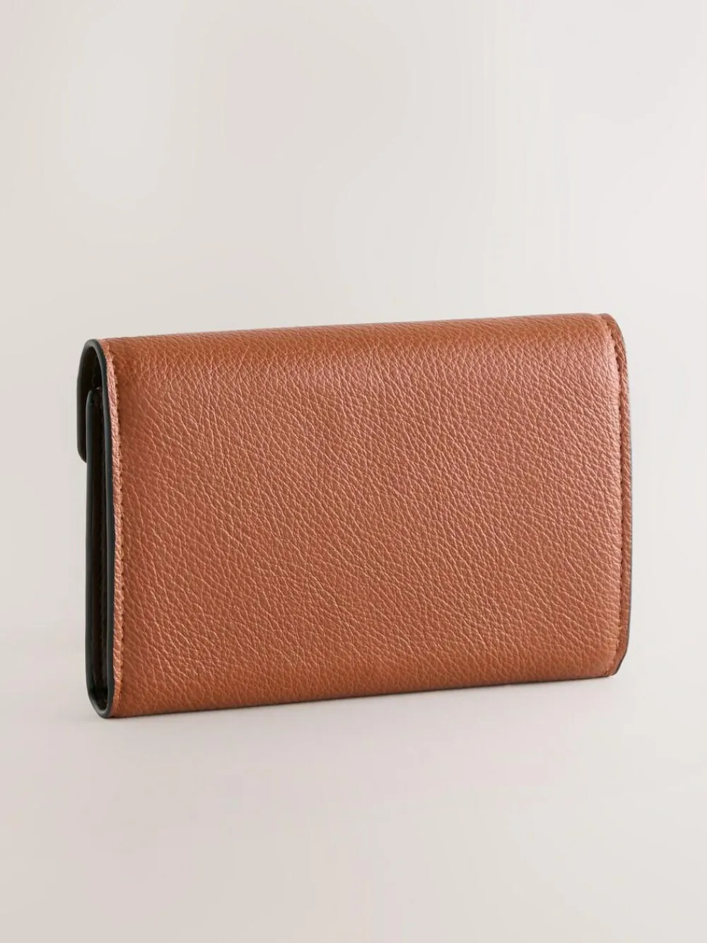 Next Tan Brown Envelope Lock Purse^Women Purses