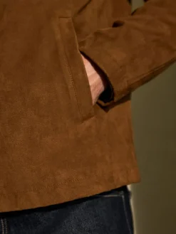 Next Tan Brown Faux Suede Harrington Jacket^ Coats & Jackets|Coats & Jackets