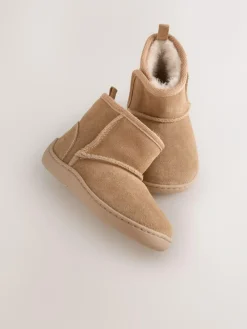 Next Tan Brown First Walker Suede Pull On Boots^ Unisex|Shoes