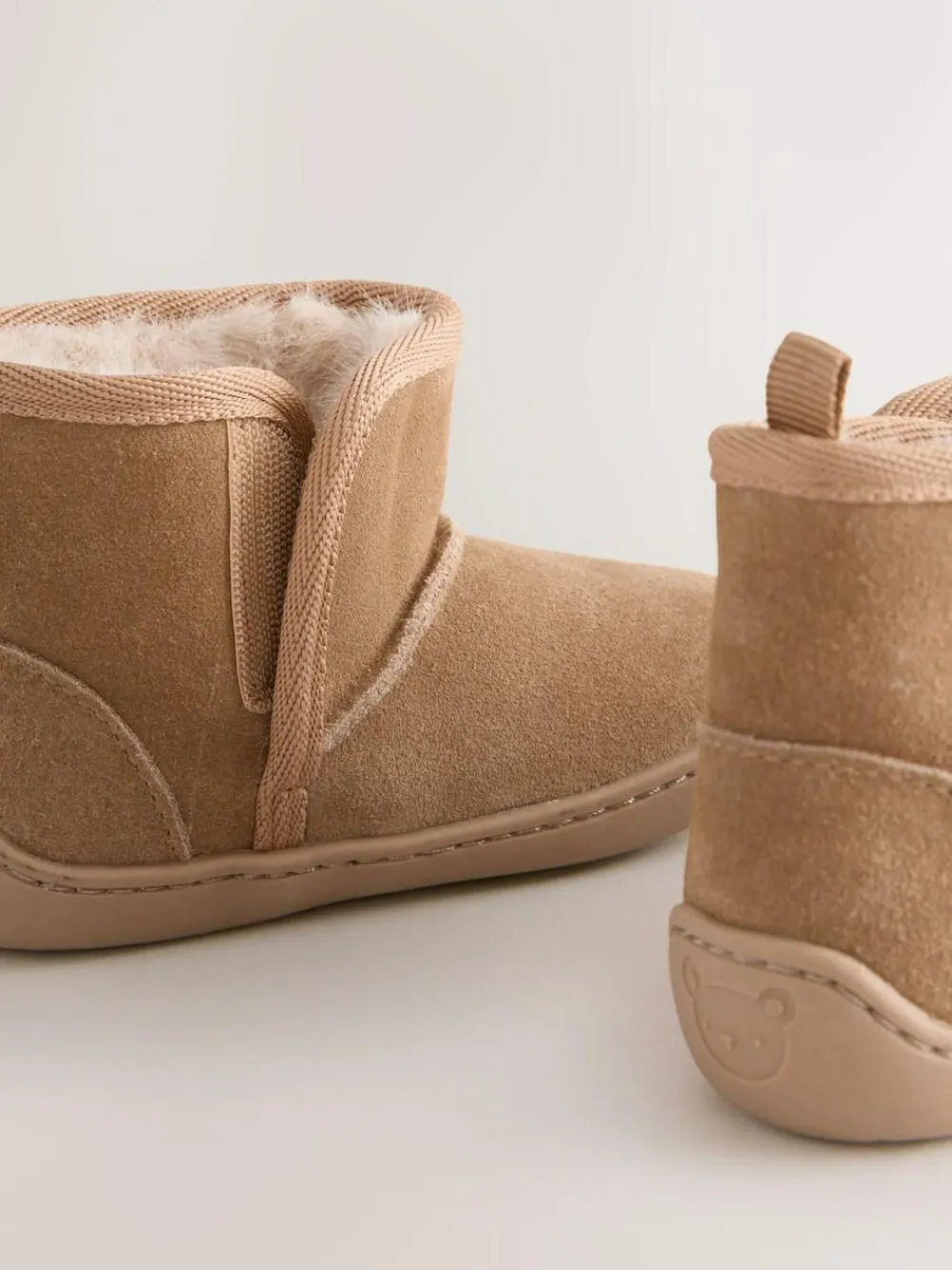 Next Tan Brown First Walker Suede Pull On Boots^ Unisex|Shoes