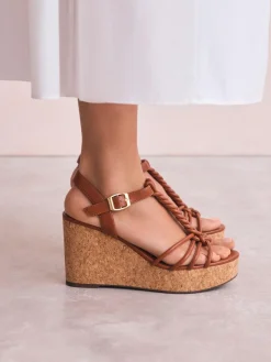 Next Forever Comfort® Plaited Strappy Wedge Heels^Women Heels