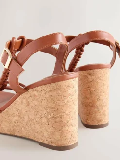 Next Forever Comfort® Plaited Strappy Wedge Heels^Women Heels