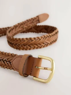 Next Hand Plaited Leather Belt^Women Belts