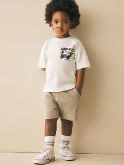 Hot Next Tan Brown Jersey Shorts (3mths-7yrs)