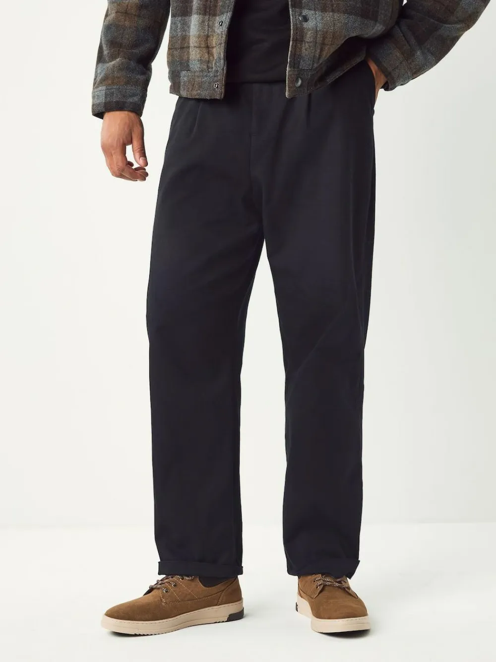 Sale Next Knitted Collar Ankle Boots Tan Brown