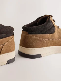 Sale Next Knitted Collar Ankle Boots Tan Brown