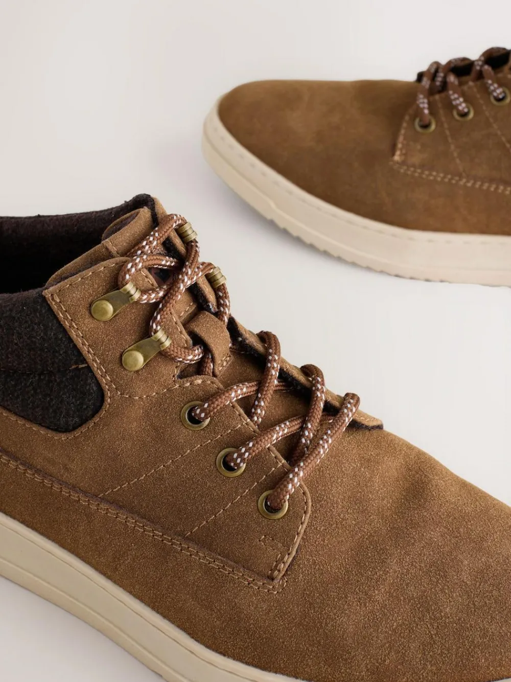 Sale Next Knitted Collar Ankle Boots Tan Brown