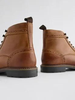 Next Leather Brogue Boots^ Boots|Boots