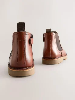 Hot Next Tan Brown Leather Chelsea Boots