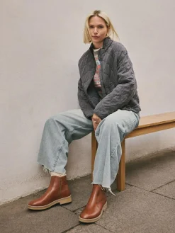 Next Forever Comfort® Faux Fur Lined Buckle Trim Ankle Boots^Women Wide Fit & Extra Wide Fit|Boots & Wellies