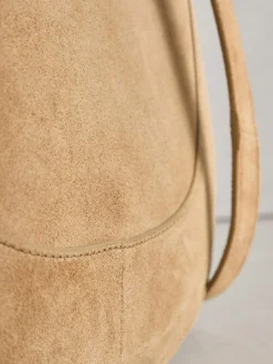 Discount Next Tan Brown Leather Scoop Cross Body Bag