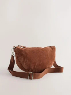 Next Tan Brown Leather Sling Cross Body Bag^Women Bags
