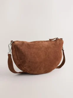 Next Tan Brown Leather Sling Cross Body Bag^Women Bags