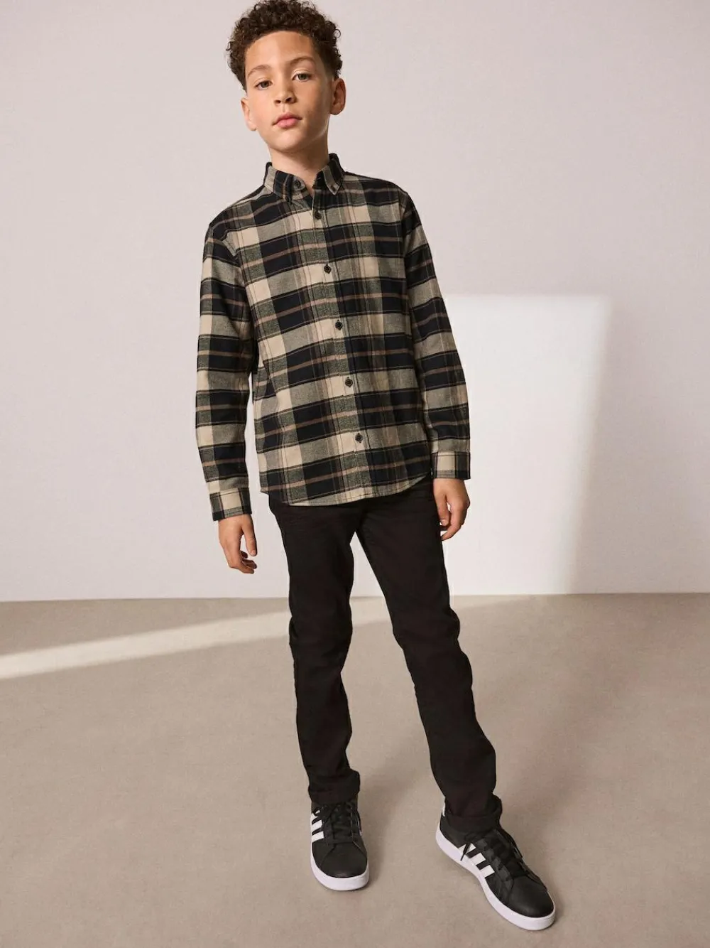 Next Long Sleeve Brushed Cotton Check Shirt (3-16yrs)^BOY Shirts