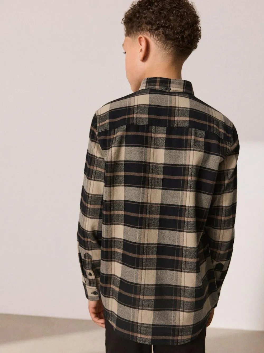 Next Long Sleeve Brushed Cotton Check Shirt (3-16yrs)^BOY Shirts