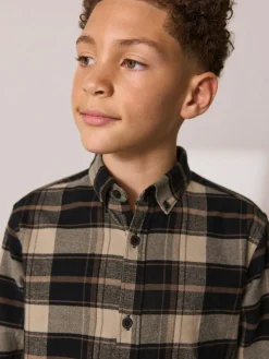 Next Long Sleeve Brushed Cotton Check Shirt (3-16yrs)^BOY Shirts