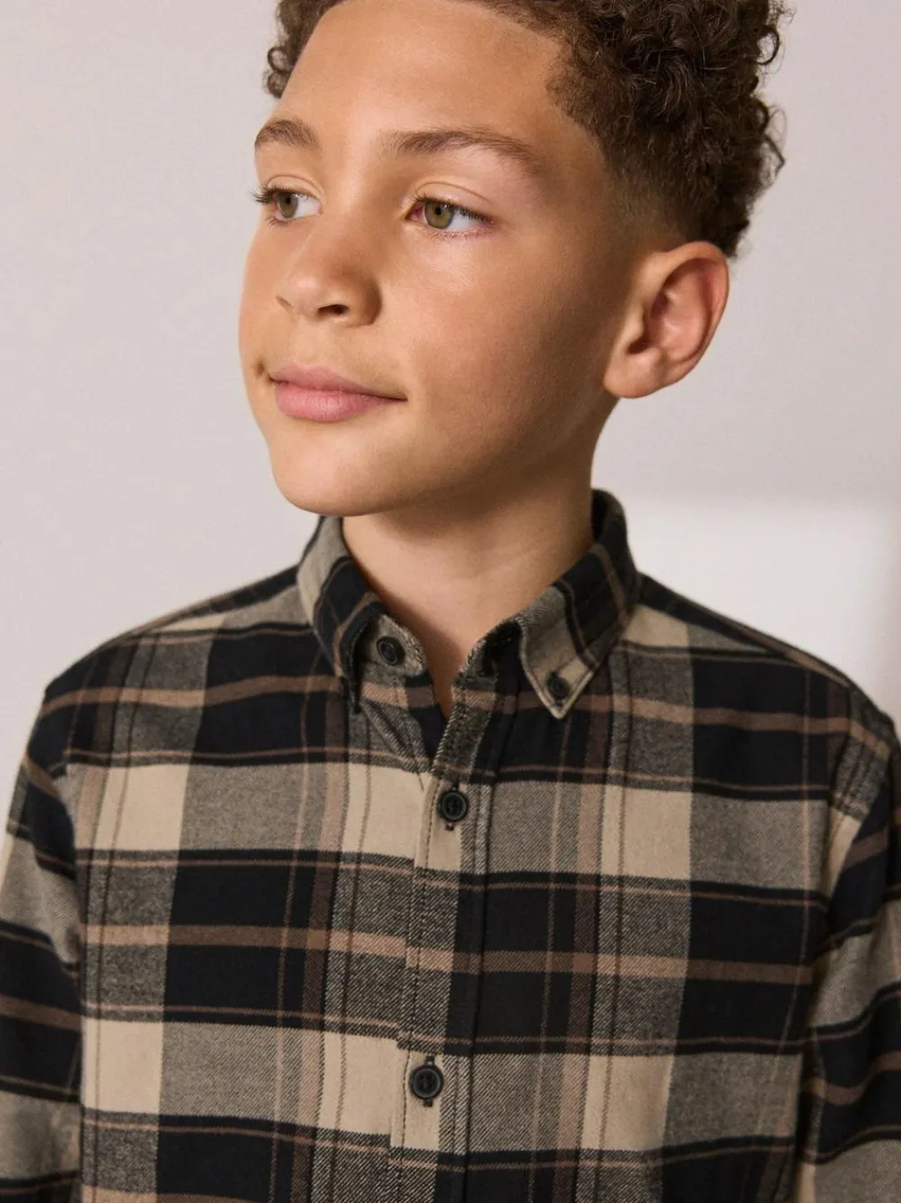 Next Long Sleeve Brushed Cotton Check Shirt (3-16yrs)^BOY Shirts