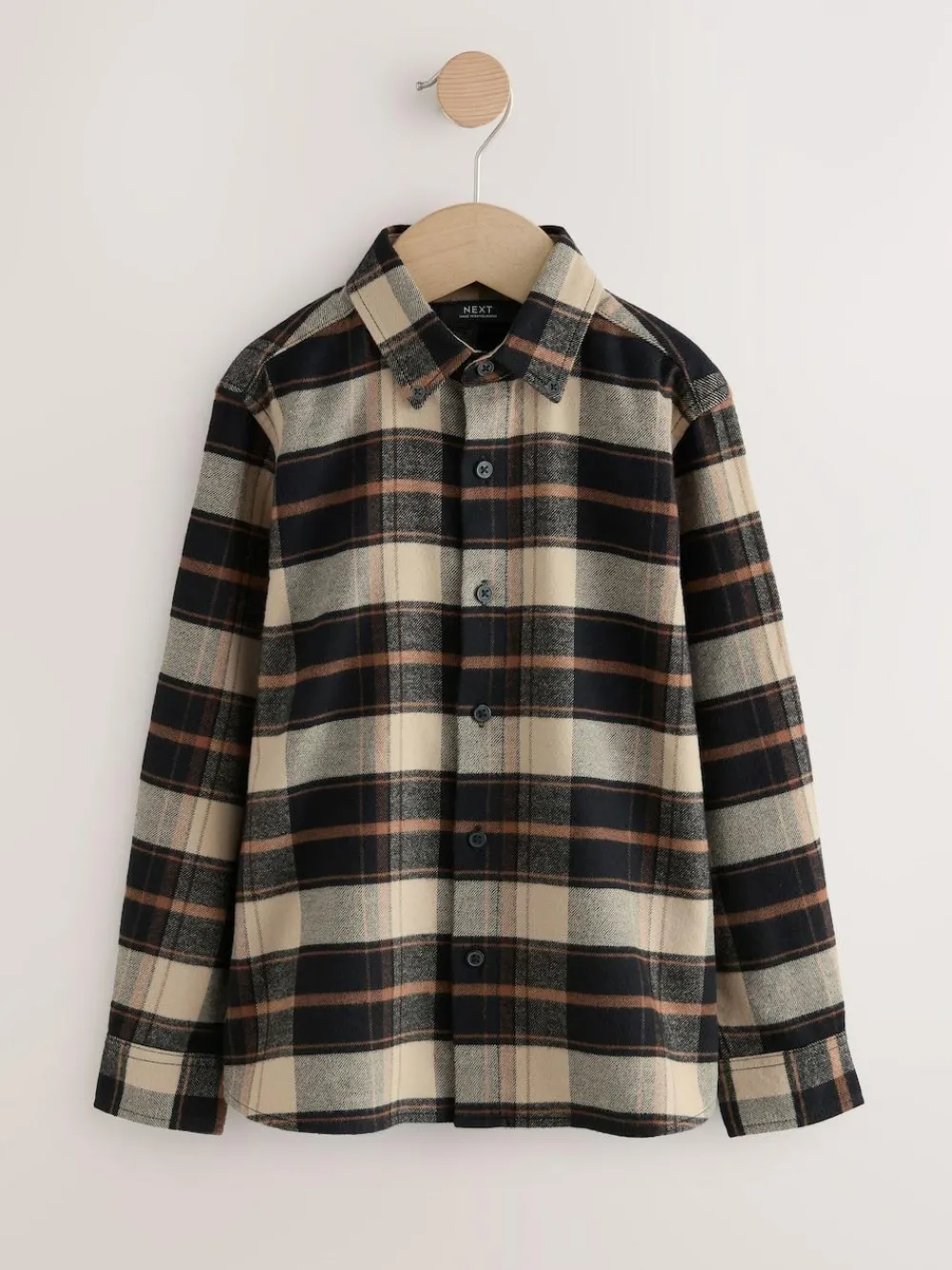 Next Long Sleeve Brushed Cotton Check Shirt (3-16yrs)^BOY Shirts