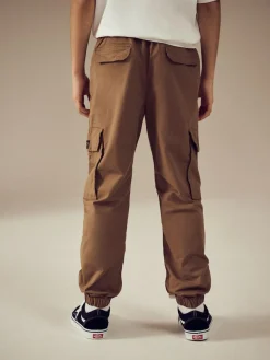 Next Tan Brown Loose Fit Cargo Trousers (3-16yrs)^BOY Joggers|Pants & Chinos
