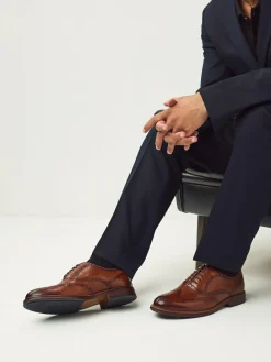 Next Oxford Wingcap Leather Shoes^ Shoes