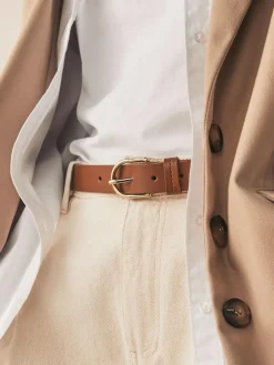 Hot Next Tan Brown Regular Leather Belt