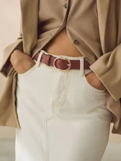 Best Next Tan Brown Regular PU Belt