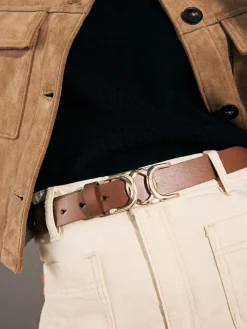 Next Regular Statement Buckle Leather Belt^Women Belts