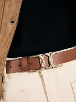 Next Regular Statement Buckle Leather Belt^Women Belts