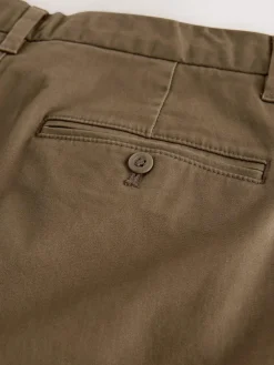 Next Regular Tapered Fit Single Pleated Stretch Chinos Trousers^ Pants & Chinos