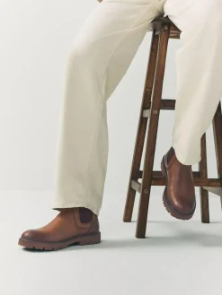 Next Tan Brown Relaxed Chelsea Boots^ Boots|Boots