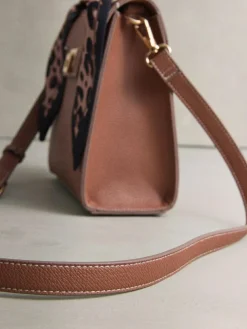 Next Tan Brown Scarf Hand Held Bag^Women Bags