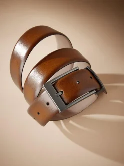 Best Next Tan Brown Signature Metal Keeper Belt