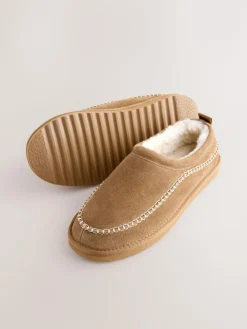 Next Signature Suede Stitch Detail Slippers^ Slippers|Slippers