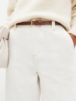 Next Tan Brown Skinny Leather Belt^Women Belts