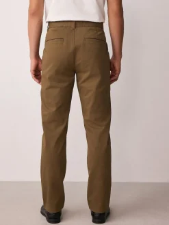 Next Tan Brown Slim Fit Stretch Chinos Trousers^ Pants & Chinos
