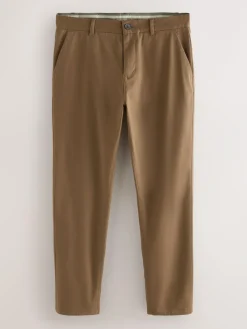 Next Tan Brown Slim Fit Stretch Chinos Trousers^ Pants & Chinos