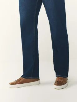 Outlet Next Smart Casual Toe Cap Leather Longline Trainers Tan Brown