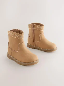 Next Standard Fit (F) Western Ankle Boots^ Baby Boots|Boots