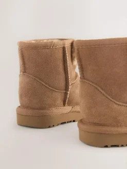 Hot Next Tan Brown Standard Fit (F) Suede Pull On Boots